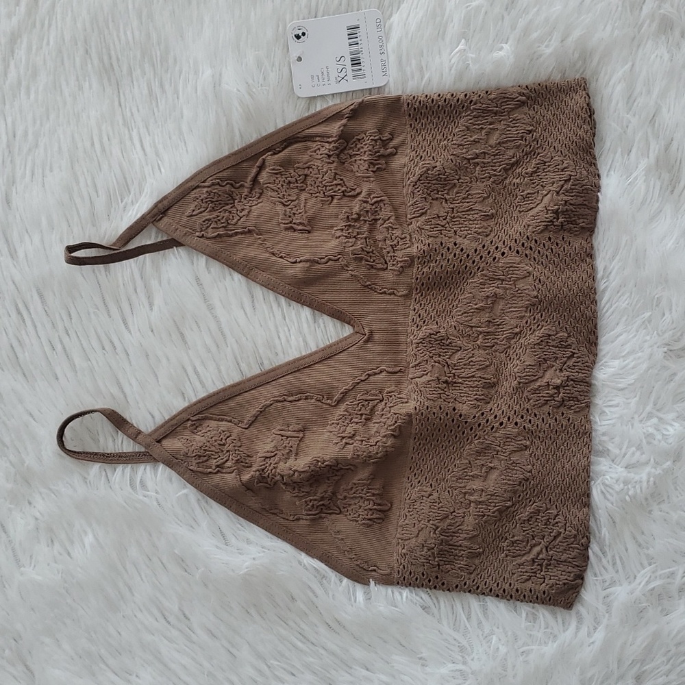 Free People Candy Seamless Bra Sand